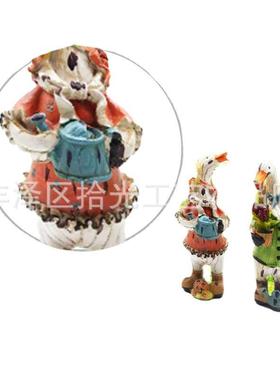 鸭子花园摆件 鸭子树脂工艺品庭院装饰品 园艺花园装饰造景