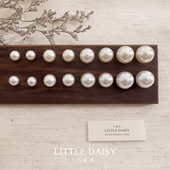 「小黛西」钛合金法式 甜美气质温柔高级感珍珠耳钉不过敏钛针耳环