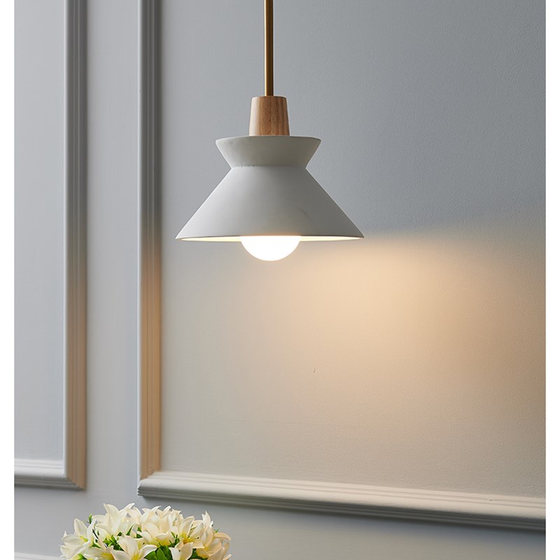 北欧床头餐厅灯卧室书房个性创意简约吧台玄关艺术客厅水泥小吊灯