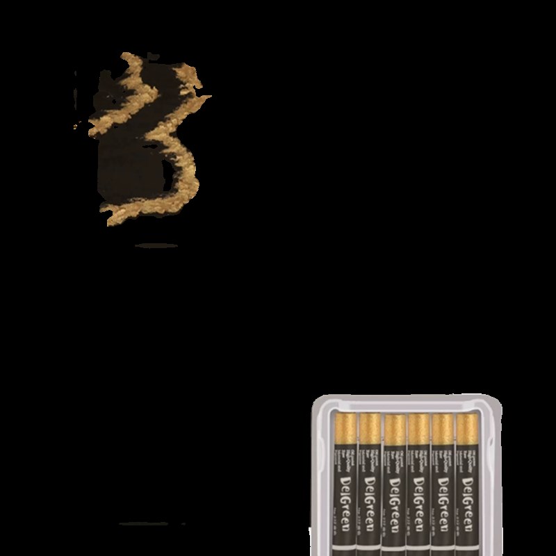 丹可林重彩油画棒单支补充包装超软软性单色金色银色白色单只儿童