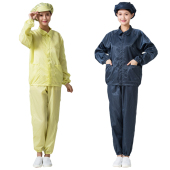 防尘服分体防静电无尘工作服喷漆防护服短款 男女白蓝色防粉尘 套装