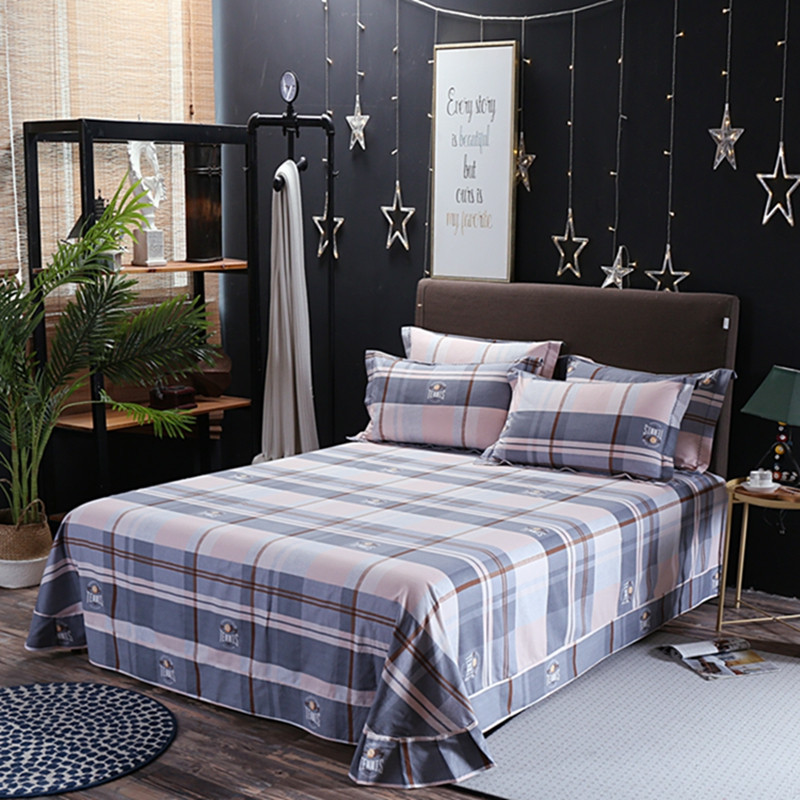 全棉加厚磨毛床单单件1.5/1.8m冬季纯棉布料学生宿舍单双人被单女