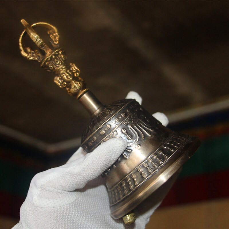 金刚铃杵西藏民族乐器尼泊尔手工纯铜九五股摇铃法铃碰钟降魔法铃