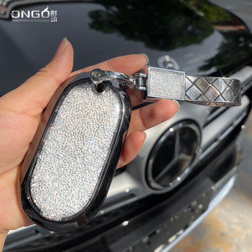 ONGO形动金色彩钻奔驰车钥匙包 C级钥匙扣含高级金属扣