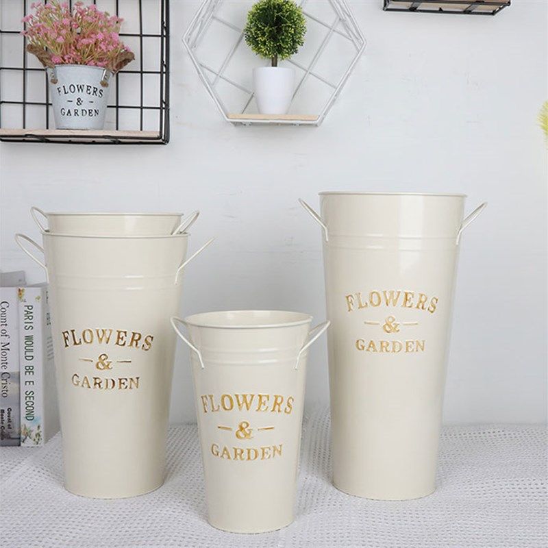 干花插花器花桶鲜花店装饰铁皮桶铁桶花盆铁艺小花筒,鲜花速递/花卉仿真/绿植园艺,花盆,淘宝优惠券,粉丝福利购,淘宝优惠卷