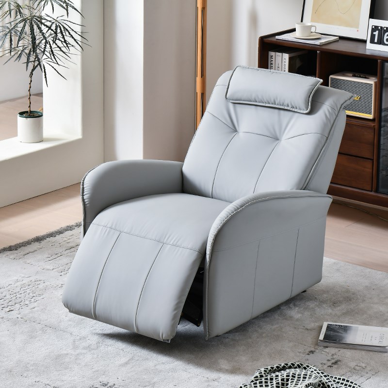 电动单人沙发椅简约客厅皮质懒人沙发摇摇椅头等多功能沙发舱太空