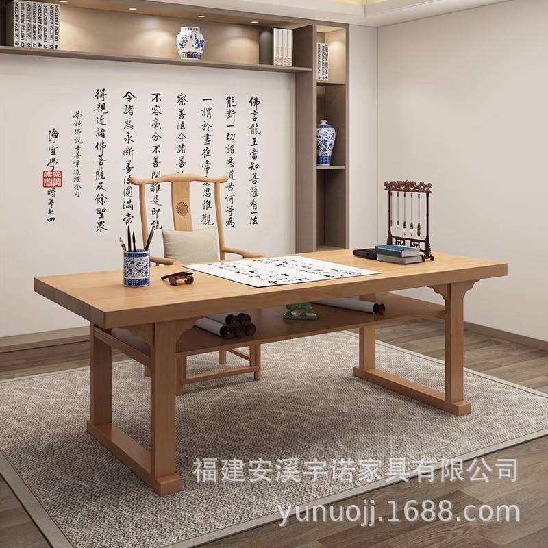 中式实木家用书房毛笔书法专用桌简约案台双层书桌书画桌书法桌子,鲜花速递/花卉仿真/绿植园艺,割草机/草坪机,淘宝优惠券,粉丝福利购,淘宝优惠卷