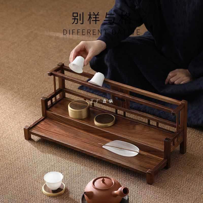 北美黑胡桃实木博古架茶杯茶具收纳架摆放架功夫紫砂茶壶置物架子,鲜花速递/花卉仿真/绿植园艺,割草机/草坪机,淘宝优惠券,粉丝福利购,淘宝优惠卷