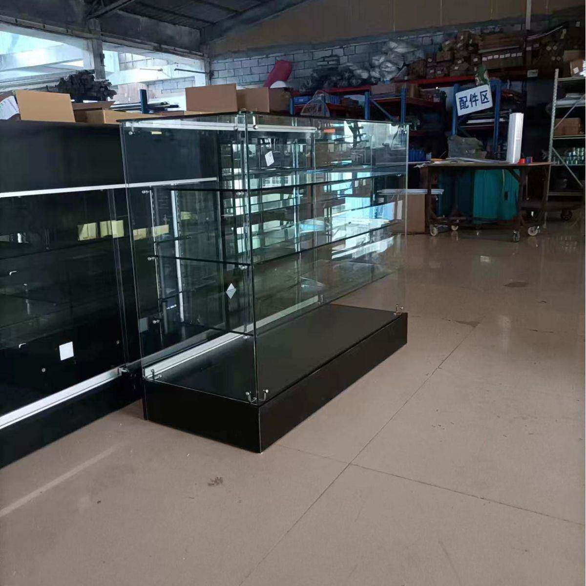 2023高端木制玻璃展示柜商品陈列柜货柜直销质优价廉陈列架