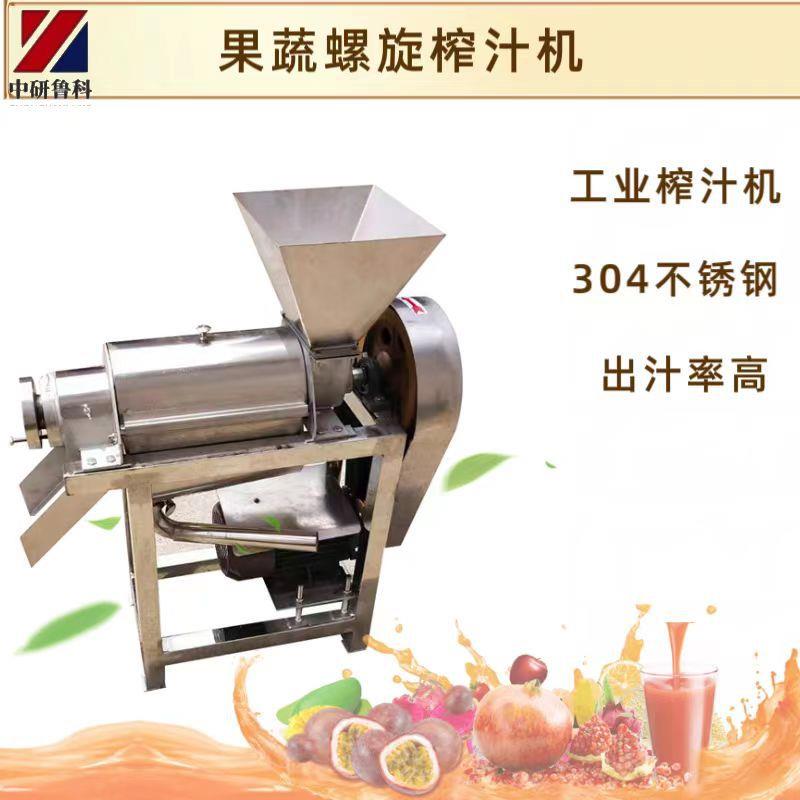 百香果洋葱破碎榨汁机不锈钢桑叶螺旋打汁机大型0.5T渣汁分离机