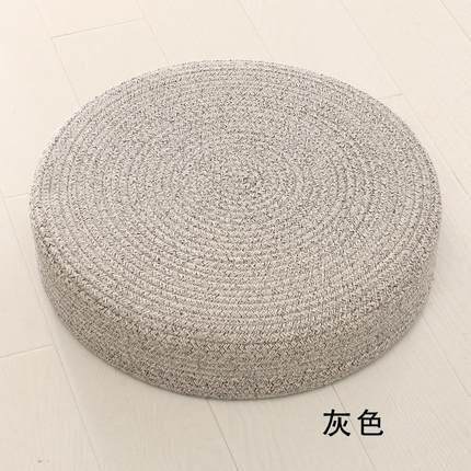 彩色棉绳家居坐垫蒲团棉线绳编织坐垫榻榻米蒲团坐垫