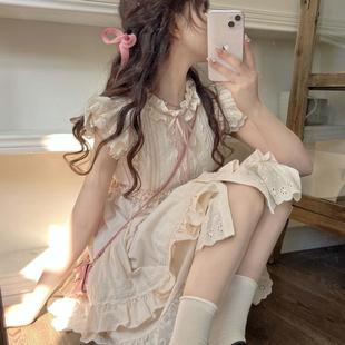 木耳边显瘦甜美裙子女装 夏季 新款 初恋设计感小飞袖 潮 连衣裙女夏季