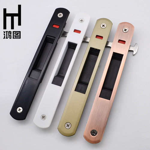 移门锁钩锁推拉门单面锁玻璃铝合金暗门隐形阳台锁老式门锁90锁扣