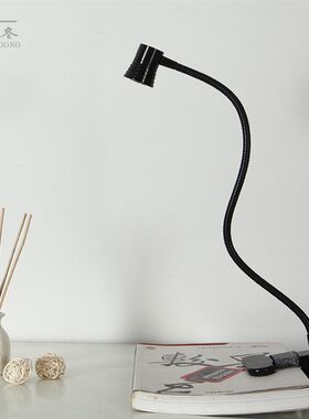 包邮LED护眼夹子台灯 软管折叠台灯 时尚创意台灯 USB电脑键盘灯