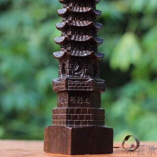 十三层木塔越南沉香木雕文昌塔送礼长辈摆放九层塔中式工艺品摆件