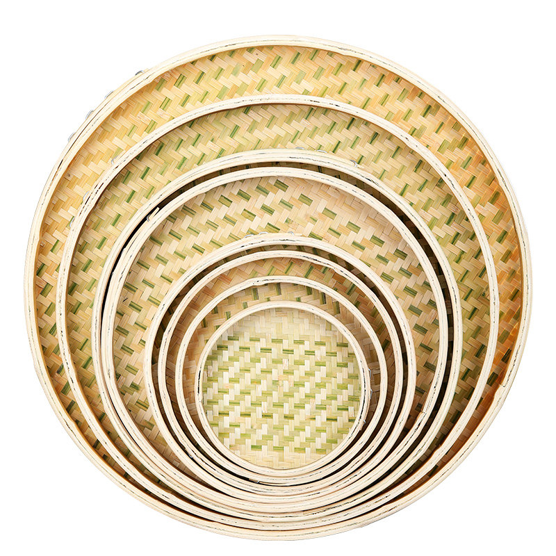 手工竹编肠粉簸箕竹编蒸肠粉圆簸箕竹匾晾晒装饰竹制品,特色手工艺,竹编/竹雕,淘宝优惠券,粉丝福利购,淘宝优惠卷