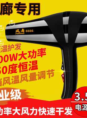 理发店专用吹风机超大功率2300W电吹风筒蓝光恒温冷热风调温家用