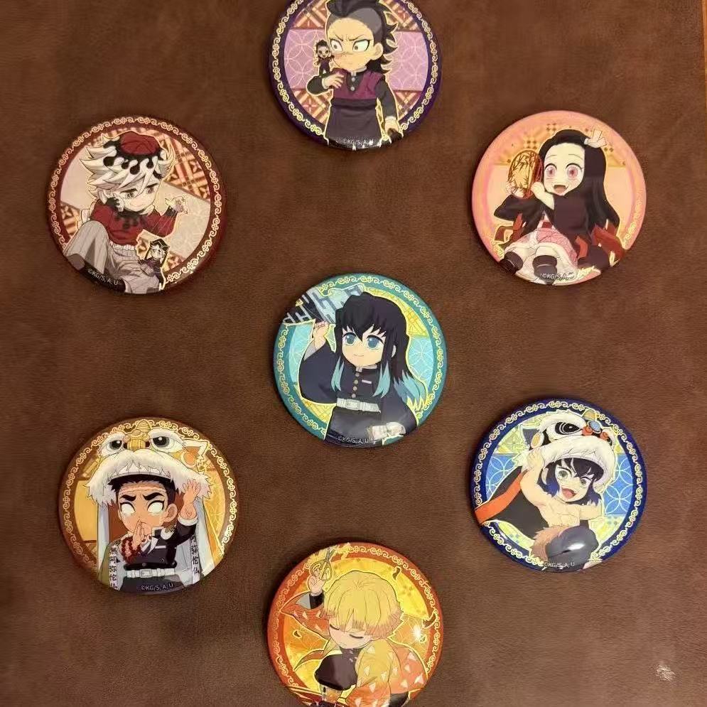 【日谷】鬼灭之刃非遗金圈系列周边富冈义勇我妻善逸吧唧徽章谷子