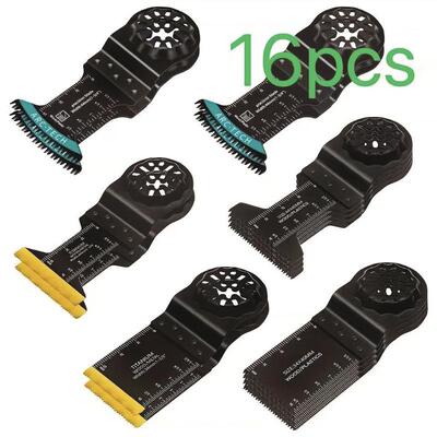 STARLOCK星锁接口万用宝专用锯片多功能开口修边镀钛锯片弧形套装