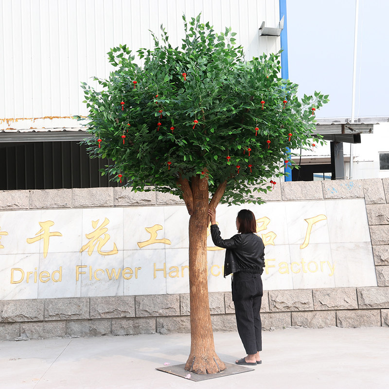 仿真藤条吊顶新款上市田园盆栽优质套装玫瑰精品落地花艺单支榕树