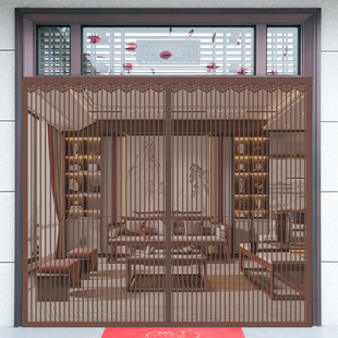 2026年新款防蚊门帘网全磁条强力夏季纱窗魔术贴家用金刚网纱门帘