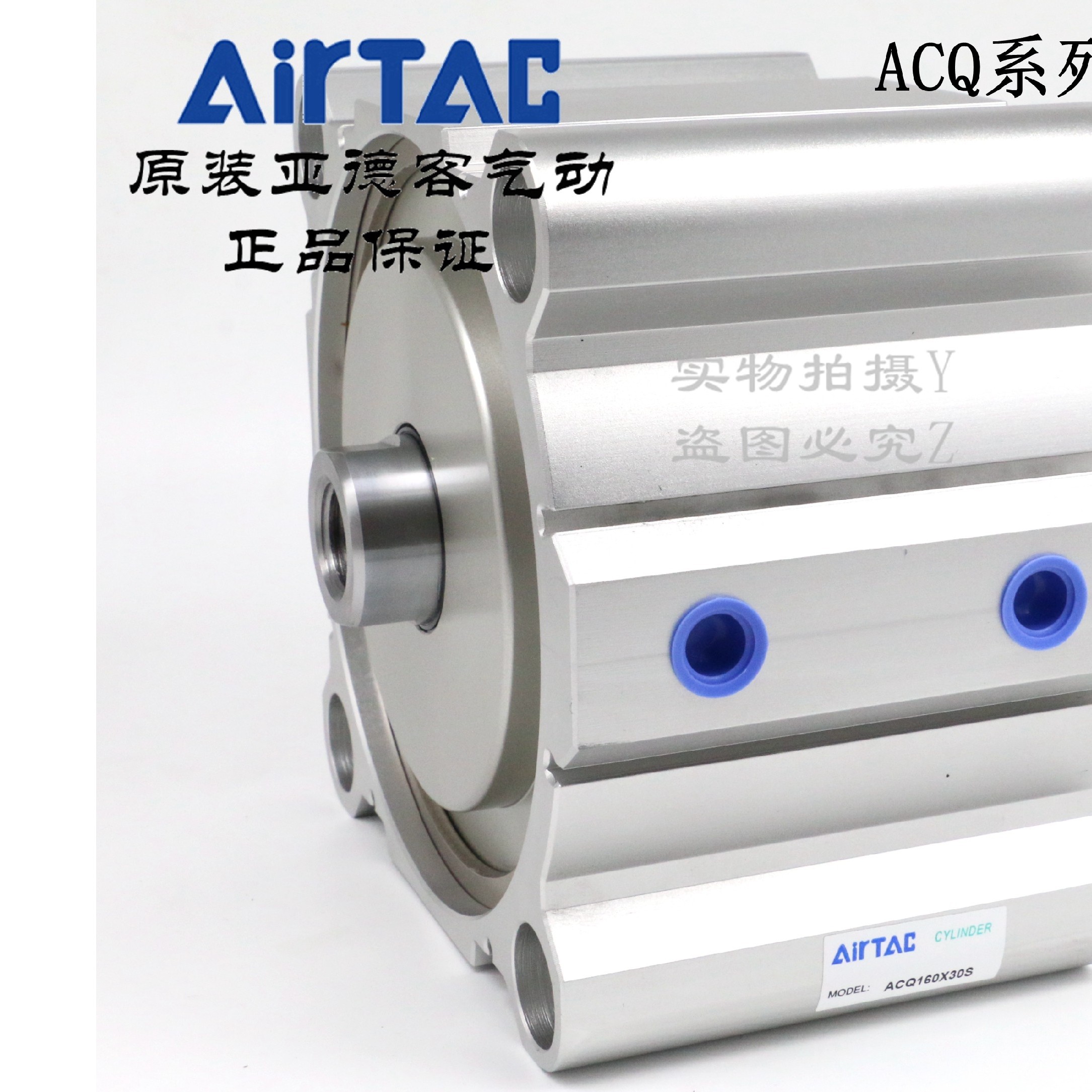 超薄气缸 大缸径CDQ2B ACQ160*10/20/25/30/40/50-S-B