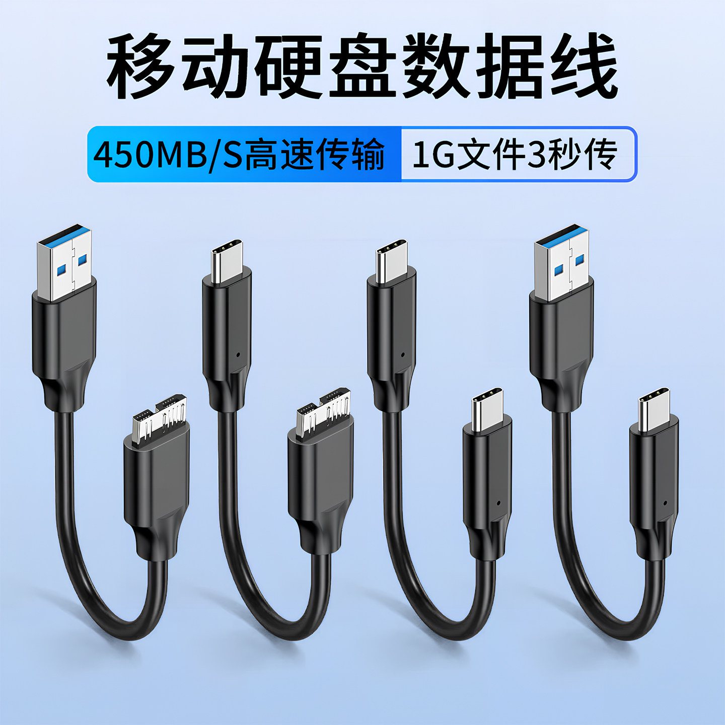 移动硬盘数据线usb3.0外接相机适用西部数据wd希捷seagate东芝toshiba闪迪typec硬盘盒连接线电脑笔记本MLB