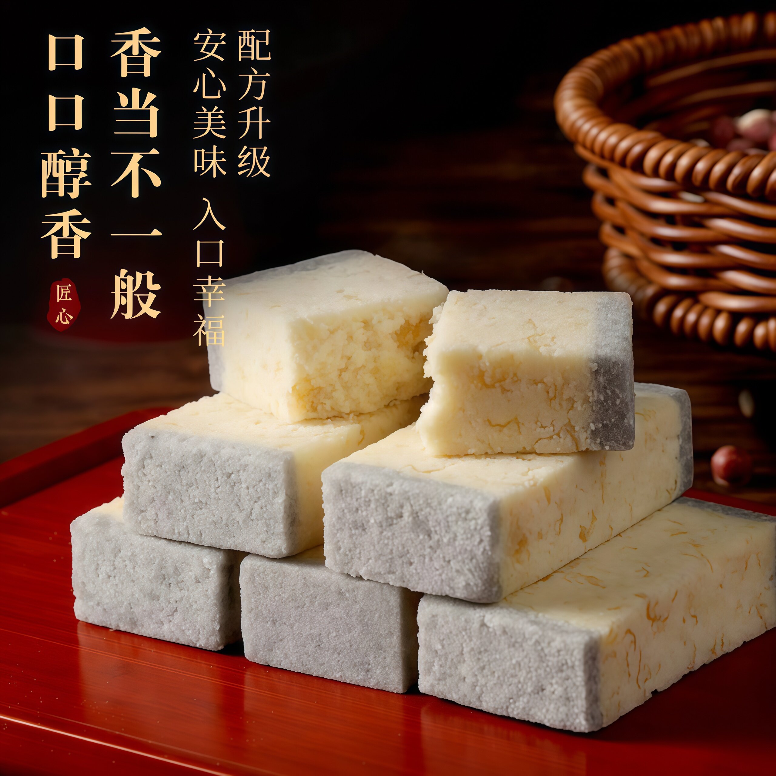 猴头菇银耳芡实糕点茯苓图片