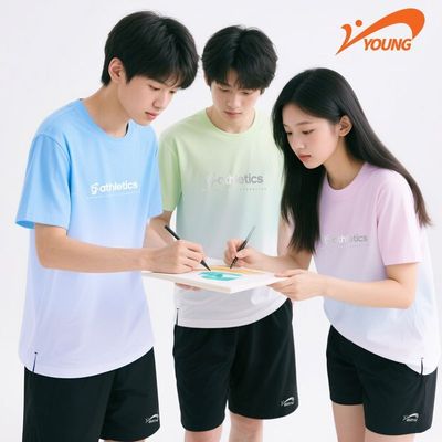 贵人鸟儿童夏日运动短袖速干衣