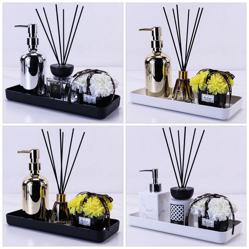 卫生间洗手台摆件样板房洗漱台摆设家居饰品香薰托盘套装卫浴软装,家居饰品,装饰摆件,淘宝优惠券,粉丝福利购,淘宝优惠卷