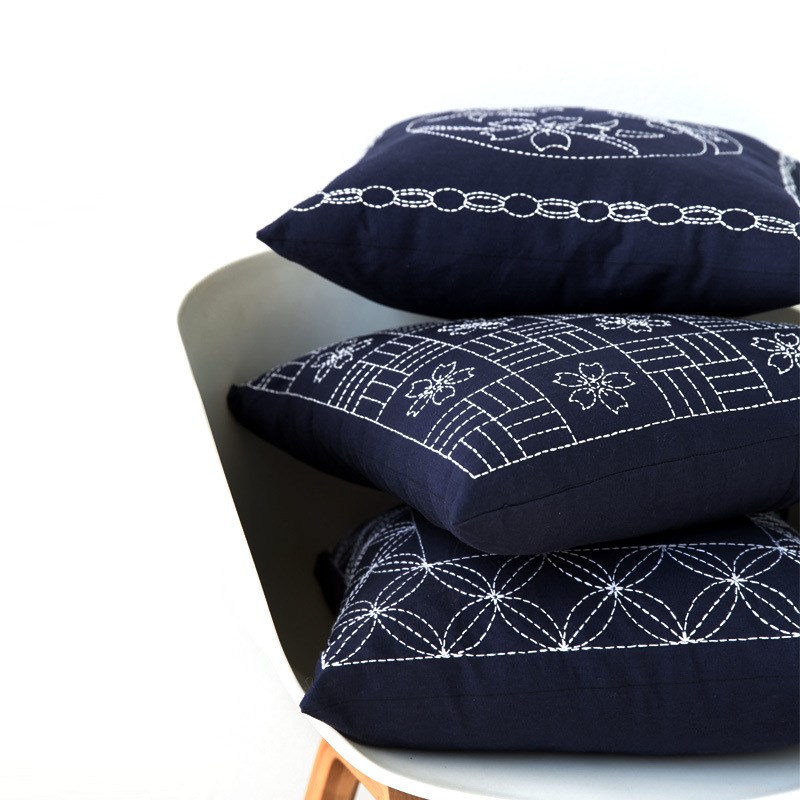 刺绣diy抱枕材料包 成人初学手工自绣制作布艺沙发坐椅背靠垫礼物