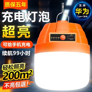 充电灯照明灯超长续航超亮户外野露营家停电应急灯泡摆摊灯夜市灯