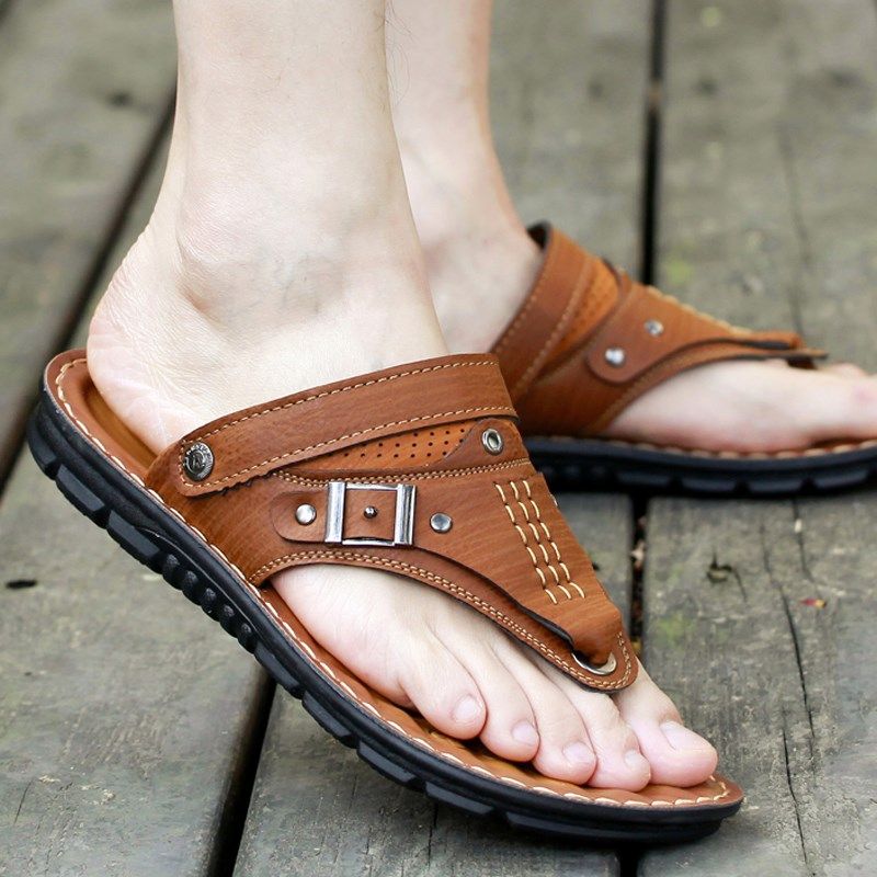 夏天男士凉鞋潮流夹脚人字拖开车两用拖鞋男夏季休闲厚底沙滩凉拖,流行男鞋,人字拖,淘宝优惠券,粉丝福利购,淘宝优惠卷