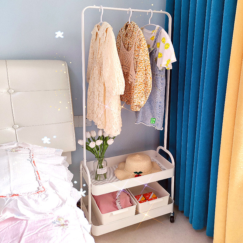 衣帽架落地卧室可移动衣架室内置物架网红房间挂衣架宿舍晾衣架子,收纳整理,金属衣架,淘宝优惠券,粉丝福利购,淘宝优惠卷