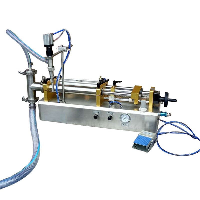 卧式三通液体灌装机 自r吸式气动防爆洗发水液体灌装机温州灌装机