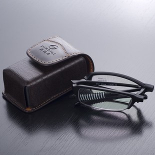 折叠老花镜男女便携可穿皮带防疲劳弹性轻黑色老花眼镜新视力755