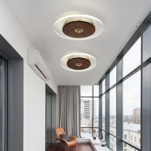 新中式简约走廊玄关入户过道灯简约现代创意衣帽间灯阳台吸顶灯具