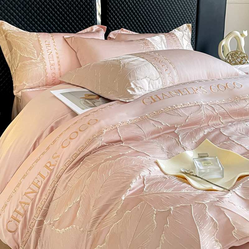 轻奢高级感冰丝四件套夏季床单被套裸G睡宿舍单人床上用品真丝床