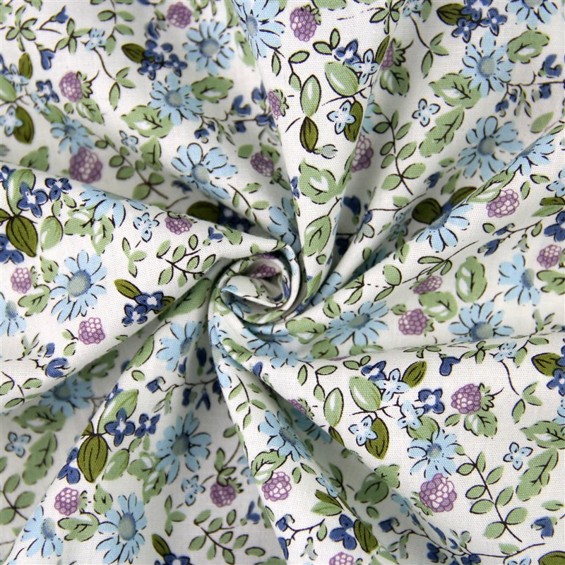全棉府绸印花棉布 小碎花纯棉布料 女装连衣裙童装印花面料