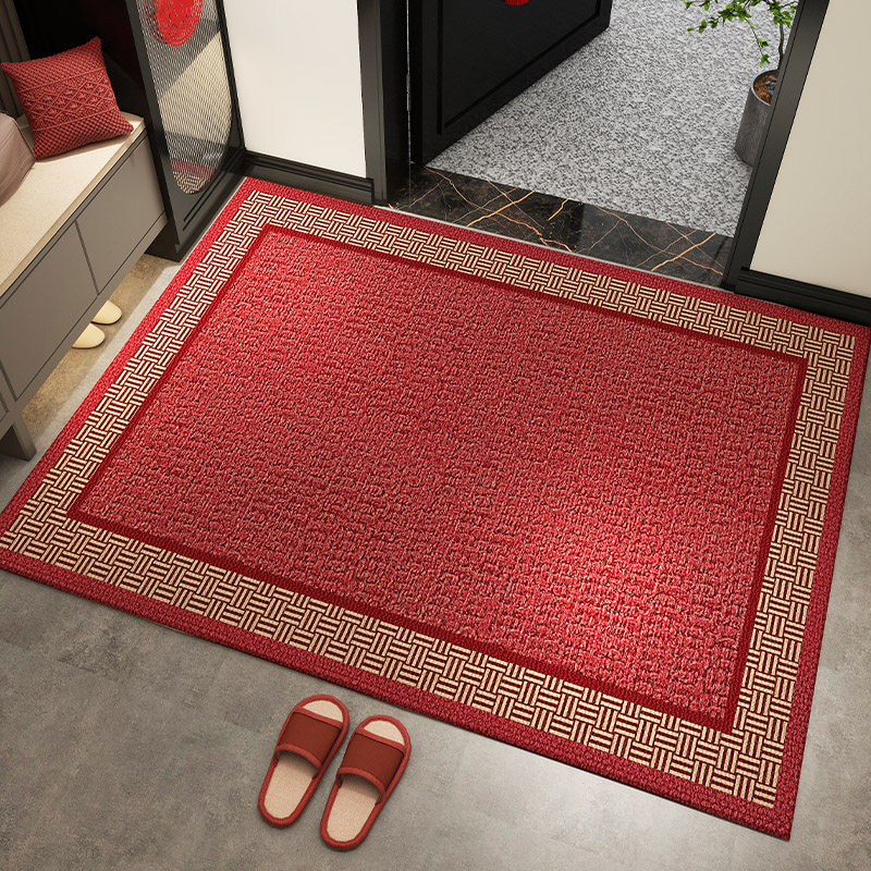 入户门地垫红色喜庆家用玄关防滑脚垫大门口高级进门垫耐脏防滑垫,居家布艺,入户地垫,淘宝优惠券,粉丝福利购,淘宝优惠卷