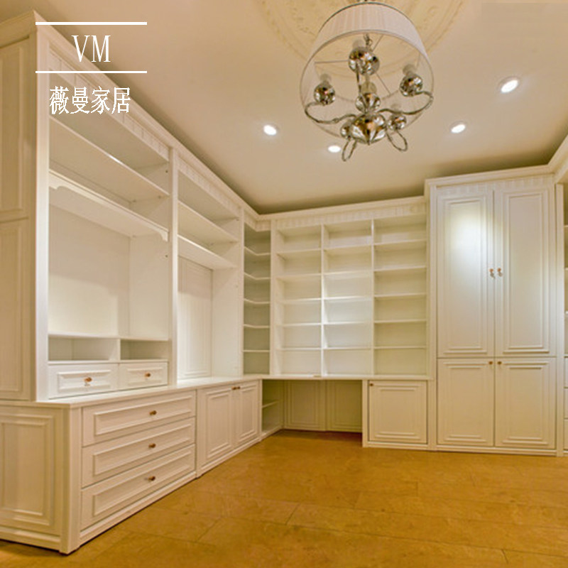 广东中山整体实木定制衣柜衣橱衣帽间定做推拉平开.门现代简约