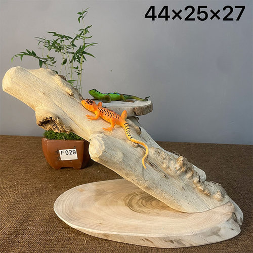 爬宠攀爬架守宫蜥蜴实木晒台雨林箱造景蛇角蛙躲避爬宠用品摆件