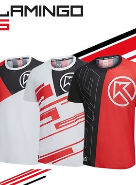BIG K 大K FLAMINGO SS男女马拉松跑步运动休闲速干透气短袖T恤