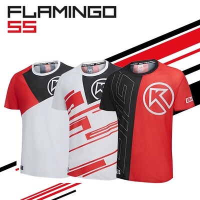BIG K 大K FLAMINGO SS男女马拉松跑步运动休闲速干透气短袖T恤
