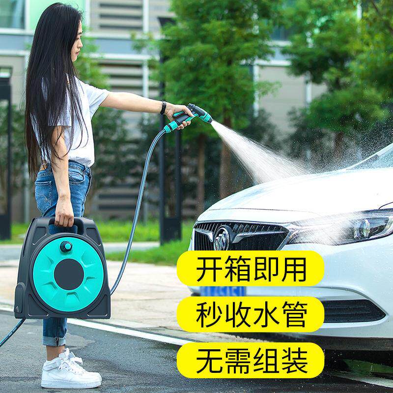 C热销洗车水枪压水枪自来水喷枪浇花水管软管冲刷车洗车套装