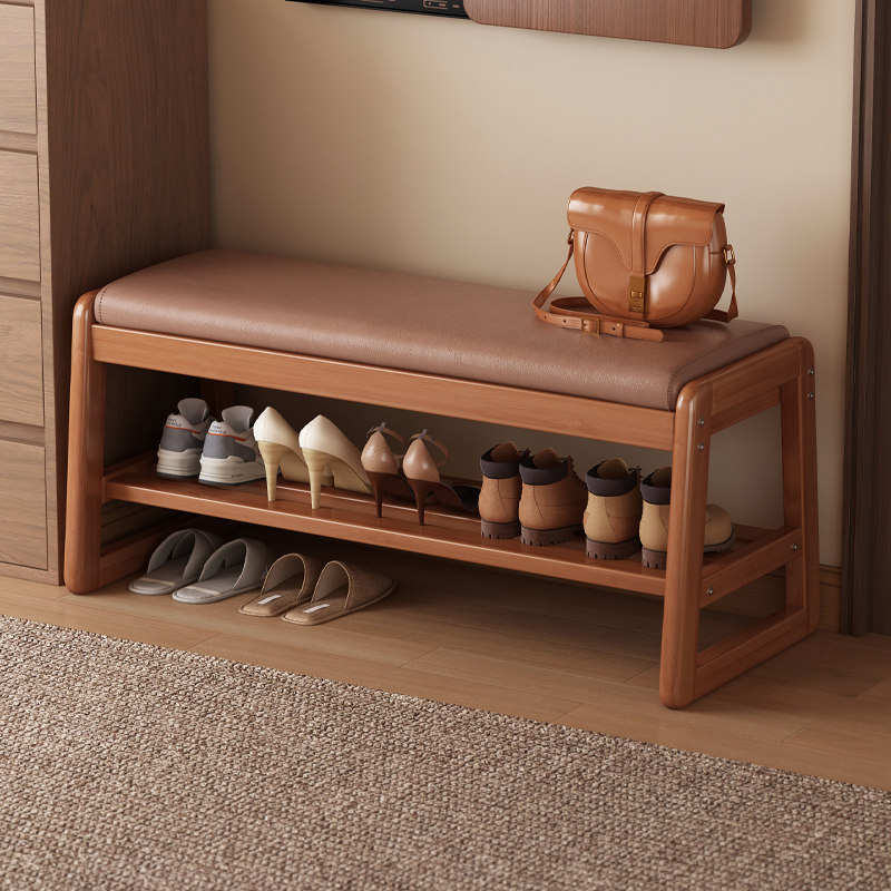 门口换鞋凳家用入户实木可坐鞋柜一体穿鞋凳进门软包坐凳简易鞋架,住宅家具,换鞋凳,淘宝优惠券,粉丝福利购,淘宝优惠卷