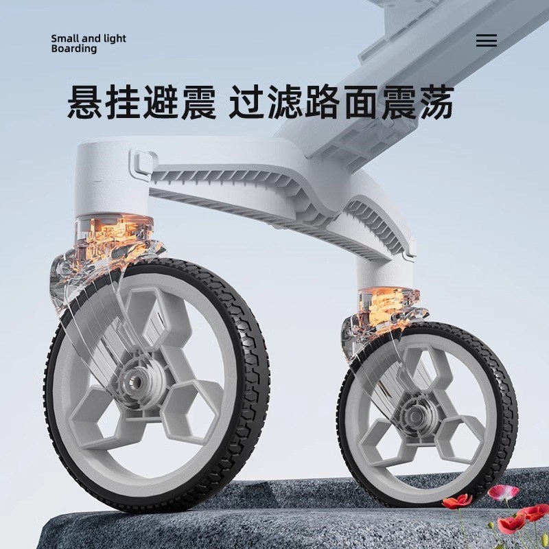 凤凰遛娃神器叠宝宝可坐可躺高景观婴儿童手推车轻便折叠溜娃新款