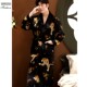 龙袍浴衣 珊瑚绒睡衣女加绒浴袍秋冬大码 法兰绒睡袍男冬季 加厚长款