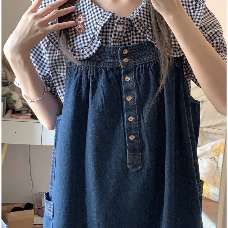 时尚套装女夏款复古小个子工装牛仔吊带连衣裙子娃娃领衬衫两件套,女装/女士精品,时尚套装,淘宝优惠券,粉丝福利购,淘宝优惠卷