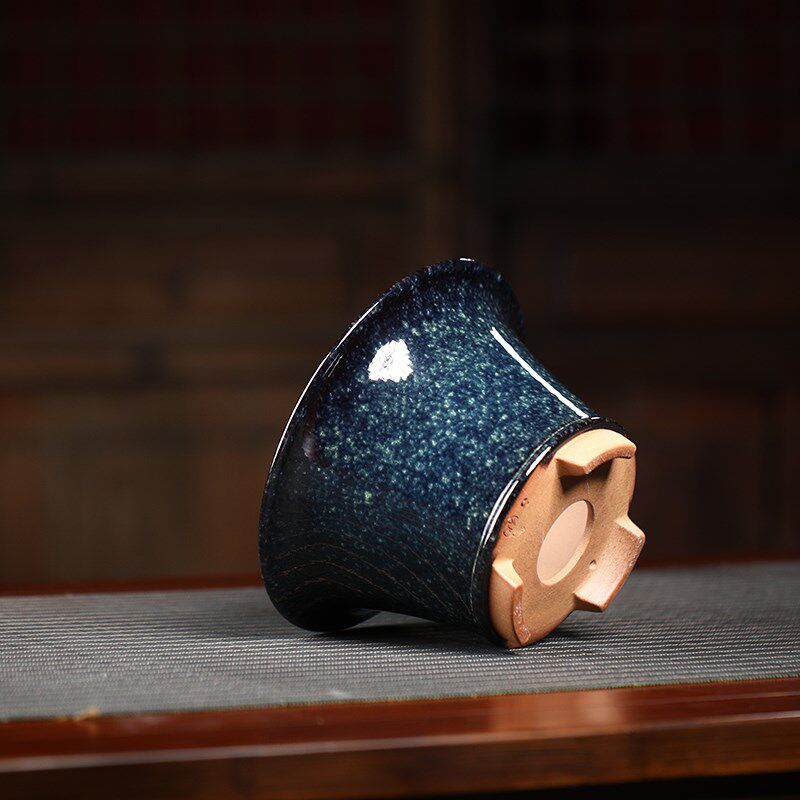 清香阁紫砂 中式慕古矮圆口花盆 手工桌面绿植古典花器盆景花盆